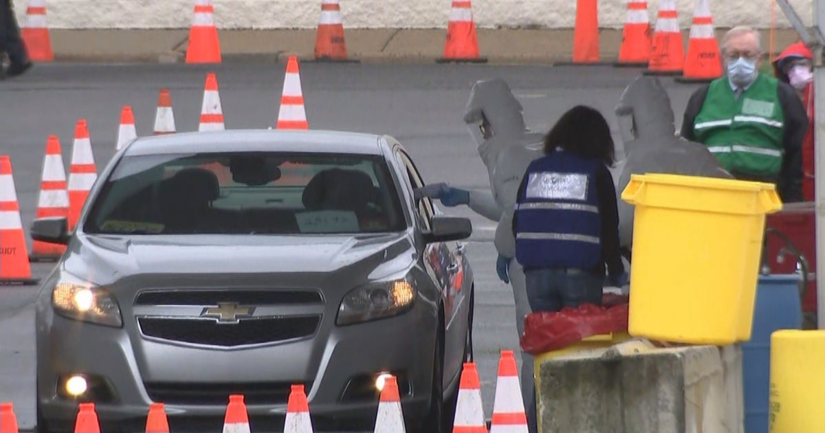 Coronavirus New Jersey COVID19 Testing Site Open At Quaker Bridge Mall In Lawrence CBS