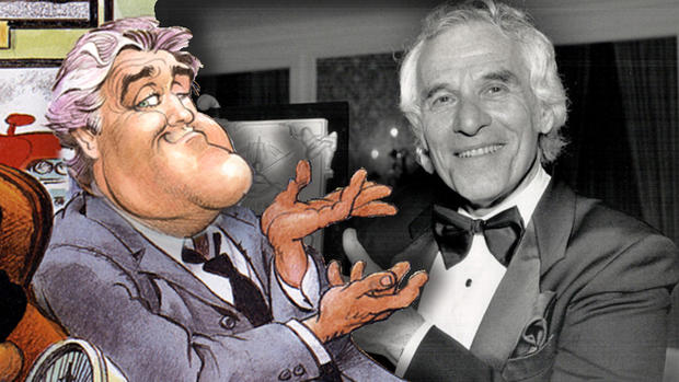 Mad Magazine Caricaturist Mort Drucker (Right) and His Depiction of Jay Leno (left) 