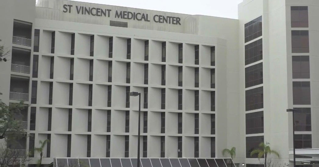 St. Vincent Medical Center Reopens As COVID19 Surge Hospital CBS Los