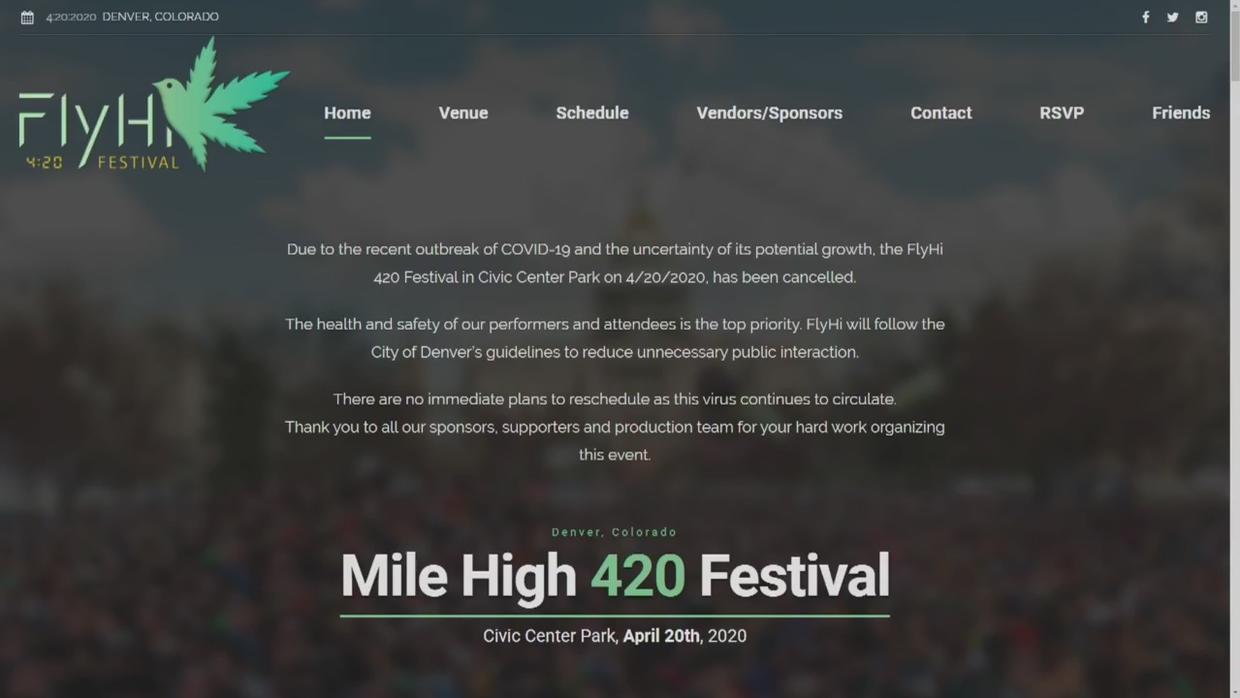 No Plans To Reschedule Mile High 420 Festival CBS Colorado