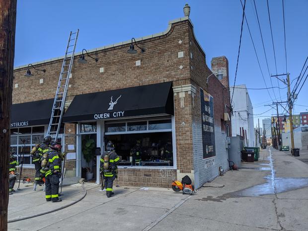 Queen City Coffee fire pic 1 from DFD 