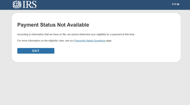 IRS Launches Tool To Track Stimulus Payments, But Many Receive "Payment Status Not Available" Message 