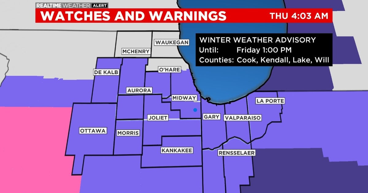 Chicago Weather: Rain, Snow On The Way; Winter Weather Advisory Issued ...