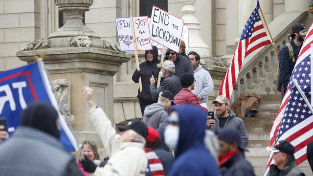 Michigan Conservative Coalition Holds Vehicle Rally Calling For Opening Of State's Economy 