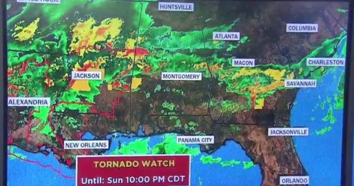 More Severe Weather Threatens The South Cbs News 2168