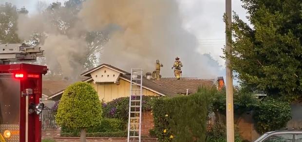 House Fire Erupts In Rossmoor 