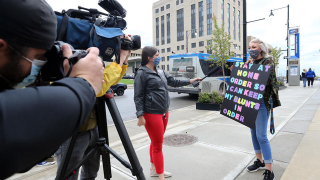 Protest Held In Kansas City Calling On Government To End Coronavirus Shutdown 