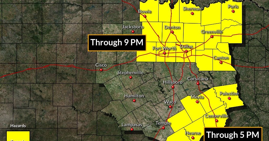 DFW Weather: Tornado Watch Issued For Parts Of North Texas - CBS Texas