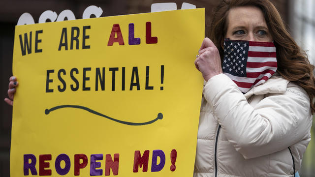 Protesters Call On Maryland Government To End Economic Shutdown 