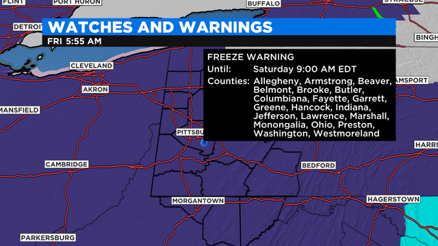 Freeze Warning