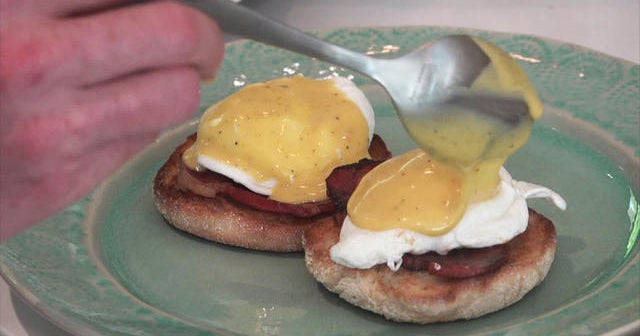 Chef Bobby Flay prepares Eggs Benedict CBS News