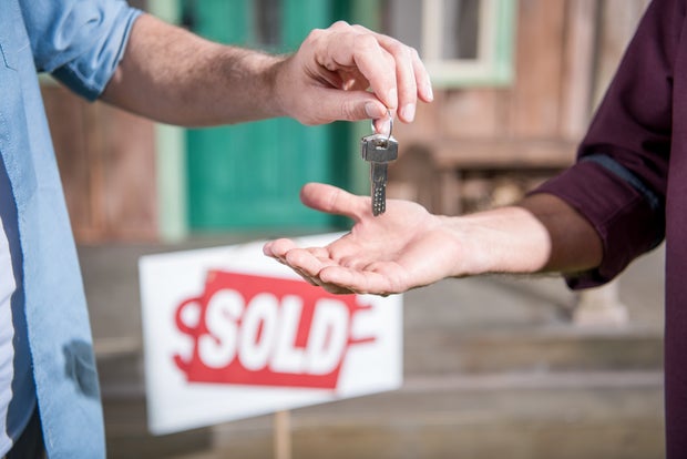 home sold sign housing market real estate 