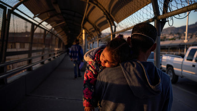 Migrants cross the border to reschedule their immigration hearings amid the coronavirus disease (COVID-19) outbreak in Ciudad Juarez 