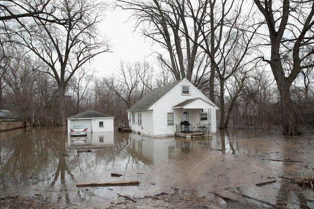 Rains And Snow Melt Lead To Major Flooding And Evacuations In Midwest 