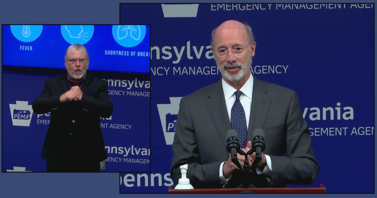 Pennsylvania Gov. Wolf's Mask Order Inflames Partisan Fight Over  Coronavirus In Premier Presidential Battleground State - CBS Philadelphia