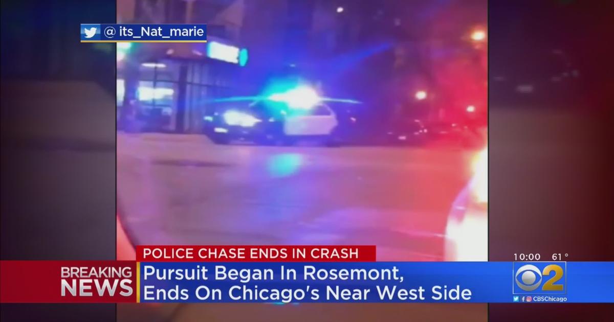 Police Chase Ends In Crash On Chicagos Near West Side Cbs Chicago 0736