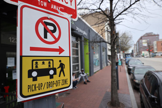 D.C. Sets Up Curbside Pick Up Zones For Restaurant's Take Out Business 