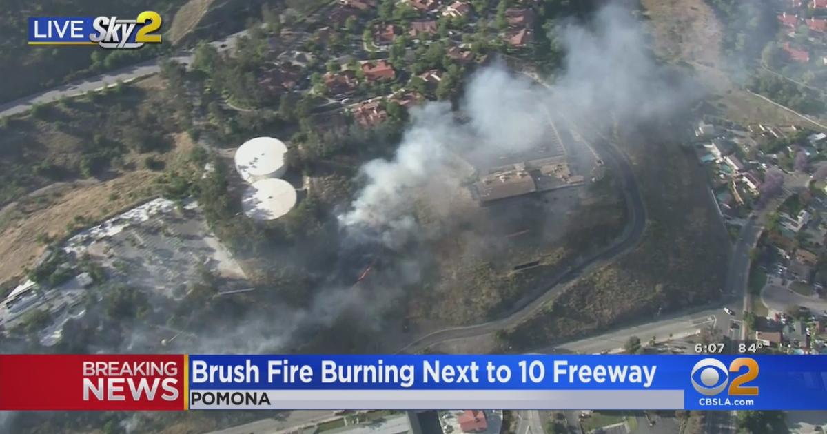 Brush Fire Threatens Coco Palm Pomona Valley Mining Company Restaurants Cbs Los Angeles 5076