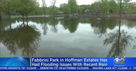 Flooding Turns Hoffman Estates Park Into A Fishing Pond CBS Chicago