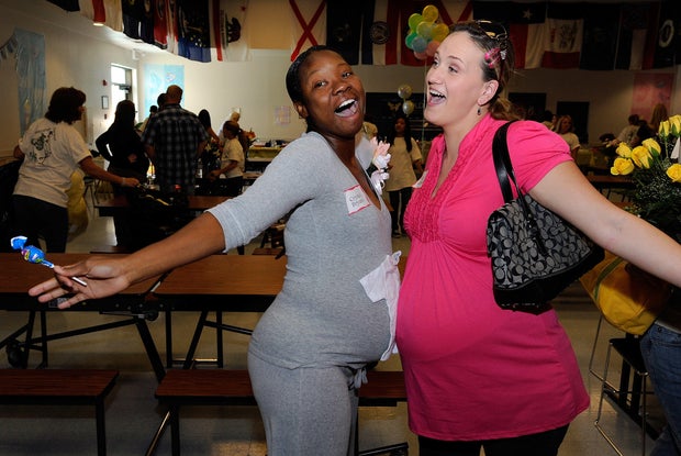 Mass Baby Shower Held For Nellis AFB Spouses And Personnel