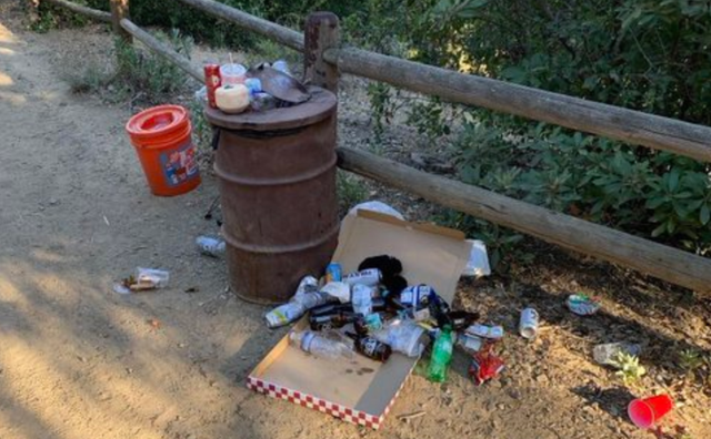 Paradise Falls trash