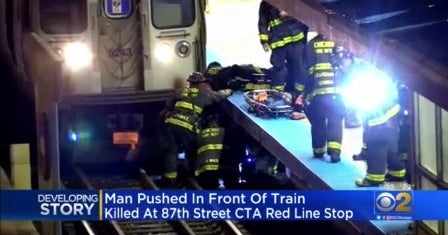 Man Pushed In Front Of Train Fatally Struck At 87th Street CTA Red Line ...