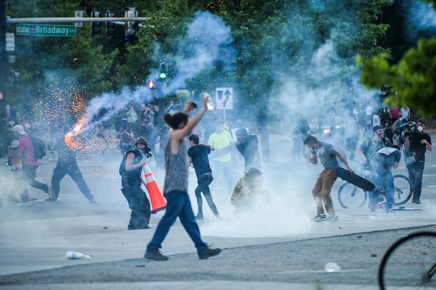 Protests Continue At Capitol In Denver In Aftermath To Death Of George Floyd 