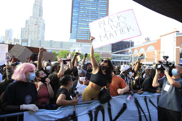 Protests Against Police Brutality Over Death Of George Floyd Continue In NYC 