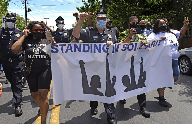 APTOPIX America Protests Police Praise 