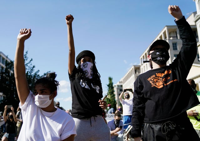 Protesters Demonstrate In D.C. Against Death Of George Floyd By Police Officer In Minneapolis