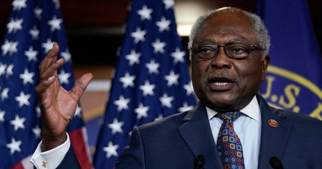 Rep. Jim Clyburn addresses protesters who feel the political system has