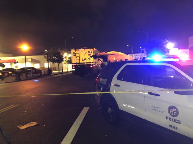 Suspect Wounded In Gun Battle During South LA Police Pursuit 