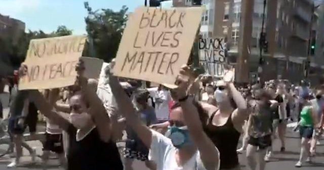 Protests over George Floyd killing continue in Washington, D.C. - CBS News