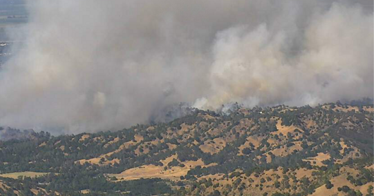 Evacuations Ordered As 1200-Acre Quail Fire Burns Near Winters - CBS ...