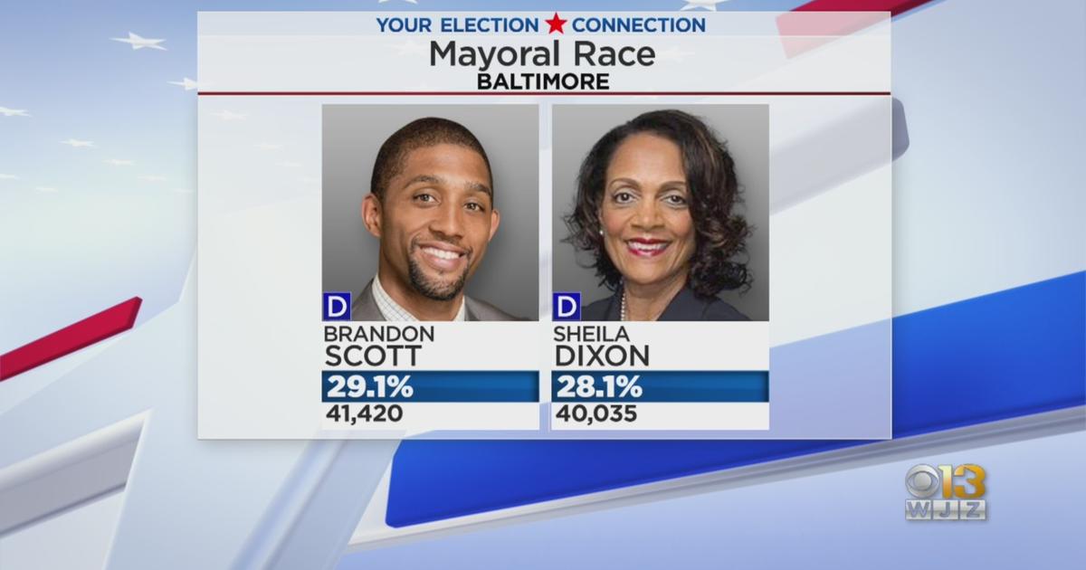 Ballot Count Continues For Baltimore's Mayoral Race; Brandon Scott's ...