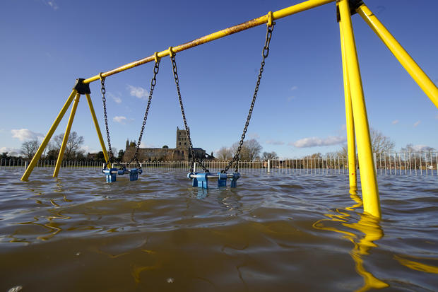 Flooding Persists Along The River Severn 