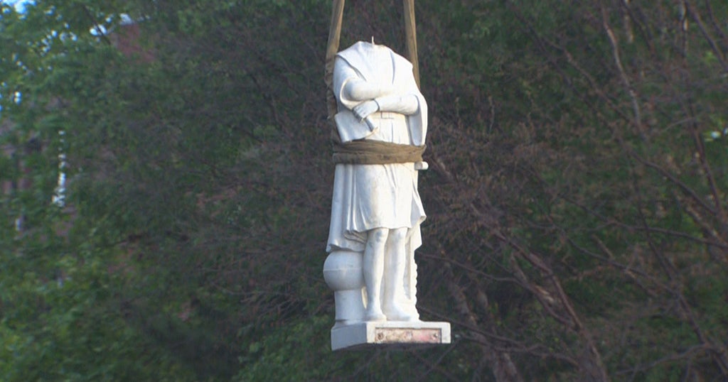 Boston Removes Christopher Columbus Statue From North End Park CBS Boston
