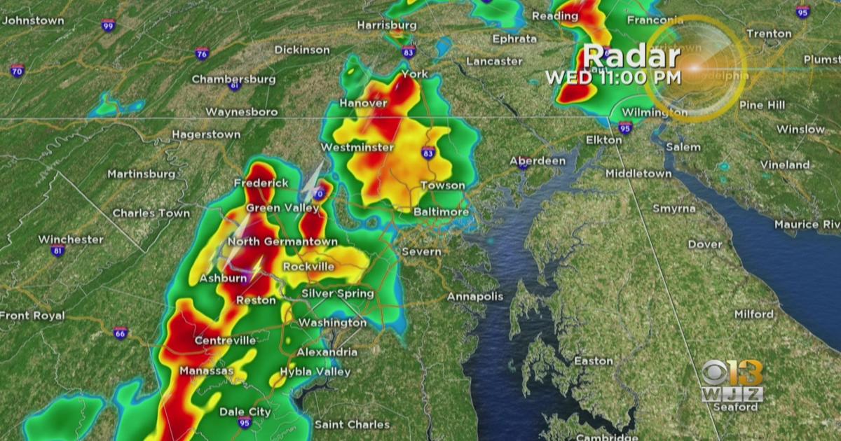 Maryland Weather Thunderstorms Likely Overnight Throughout Much Of The