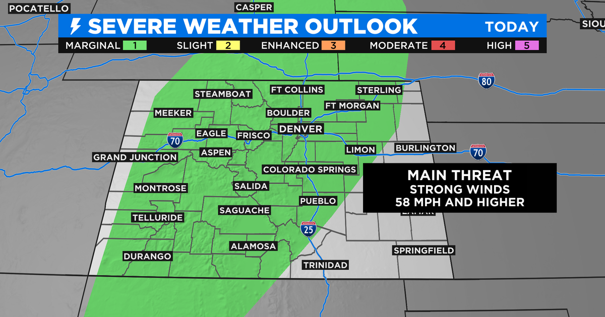 Colorado Weather: Strong Wind Producing Storms Possible - CBS Colorado