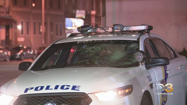 Police Cruiser Smashed 