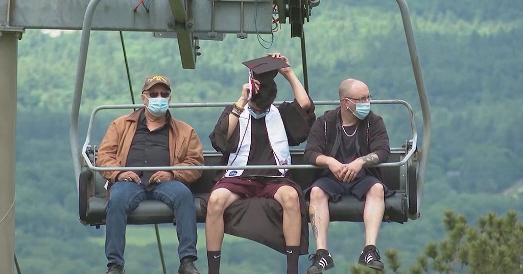 Graduation To Remember: New Hampshire Seniors Ride Ski Lift To Get ...