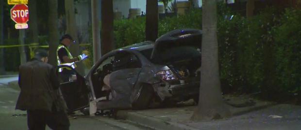 Pursuit With Stolen Mercedes Ends In Violent Wreck In Baldwin Park, Innocent Woman Hurt 