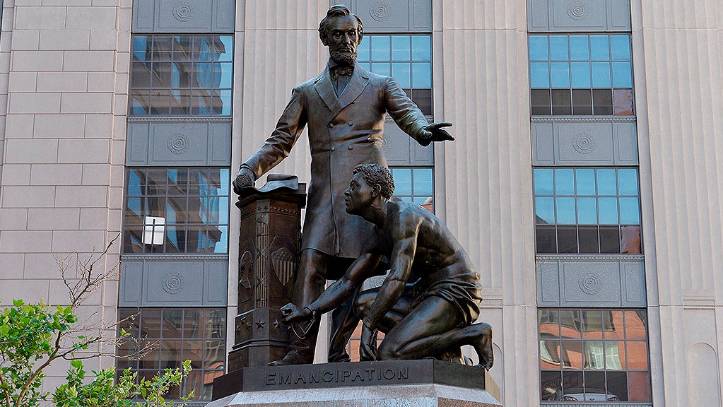 Emancipation Memorial boston lincoln 