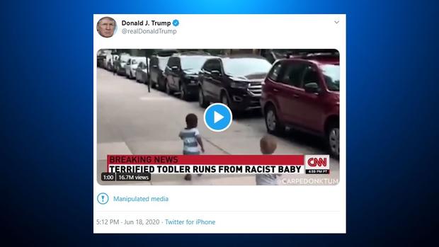 Trump Tweet Manipulated Media Label 