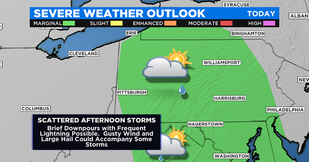 Pittsburgh Weather: Warm Temperatures, Chance Of Severe Weather - CBS ...