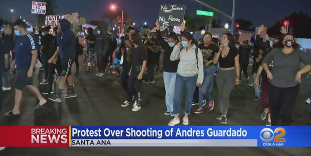Santa Ana Issues Curfew In Response To Protests Over Death Of Andres Guardado 