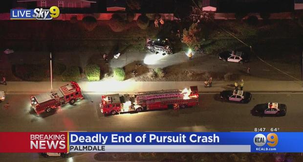 Innocent Woman Killed After Pursuit Ends In Crash In Palmdale; 6 Teens Detained 