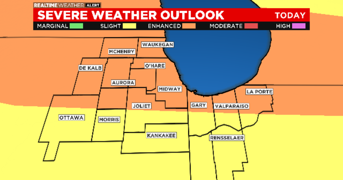 Chicago Weather Severe Storms, Strong Winds Approaching CBS Chicago