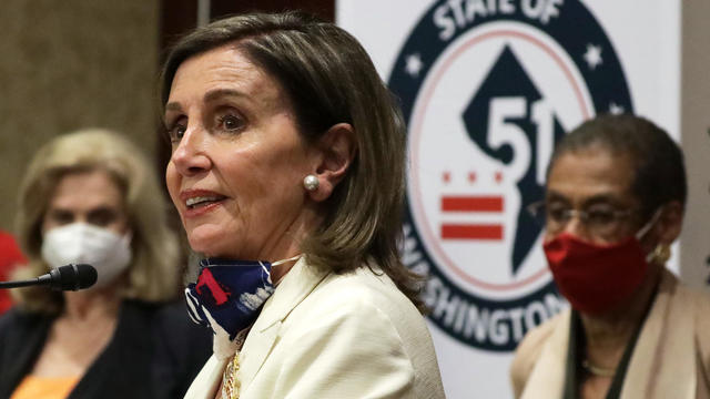 Democratic House Leaders Hold News Conference Ahead Of Historic D.C. Statehood Bill Vote 