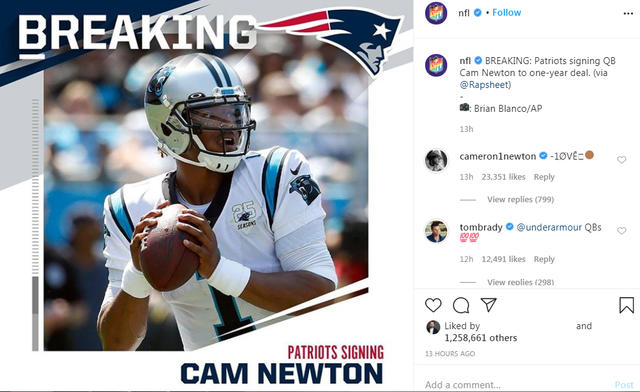 Tom Brady, Cam Newton & Under Armour 